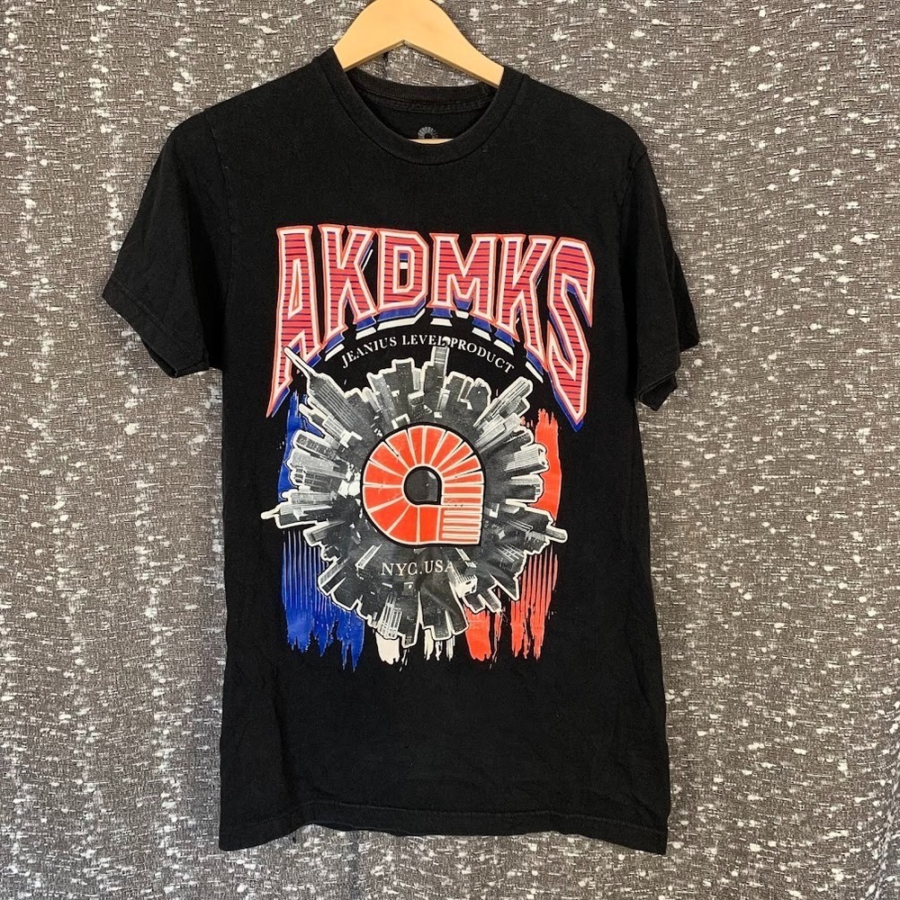 Akademiks NYC USA Jeanius Level Graphic T-Shirt Streetwear Hip Hop Men's Medium